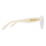 Loewe - Cateye Sunglasses in Acetate - Ivory/White - Loewe Eyewear