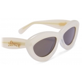 Loewe - Occhiali da Sole Cat-Eye in Acetato - Avorio/Bianco - Loewe Eyewear