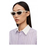 Loewe - Cateye Sunglasses in Acetate - Ivory/White - Loewe Eyewear