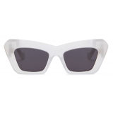 Loewe - Occhiali da Sole Cat-Eye in Acetato - Bianco Ghiaccio - Loewe Eyewear