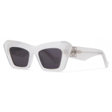 Loewe - Occhiali da Sole Cat-Eye in Acetato - Bianco Ghiaccio - Loewe Eyewear