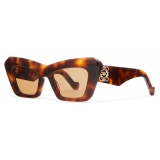 Loewe - Occhiali da Sole Cat-Eye in Acetato - Marrone Havana - Loewe Eyewear