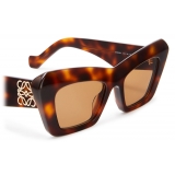 Loewe - Occhiali da Sole Cat-Eye in Acetato - Marrone Havana - Loewe Eyewear