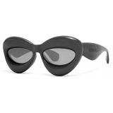 Loewe - Inflated Cateye Sunglasses in Nylon - Black - Loewe Eyewear