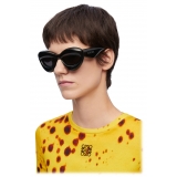 Loewe - Inflated Cateye Sunglasses in Nylon - Black - Loewe Eyewear