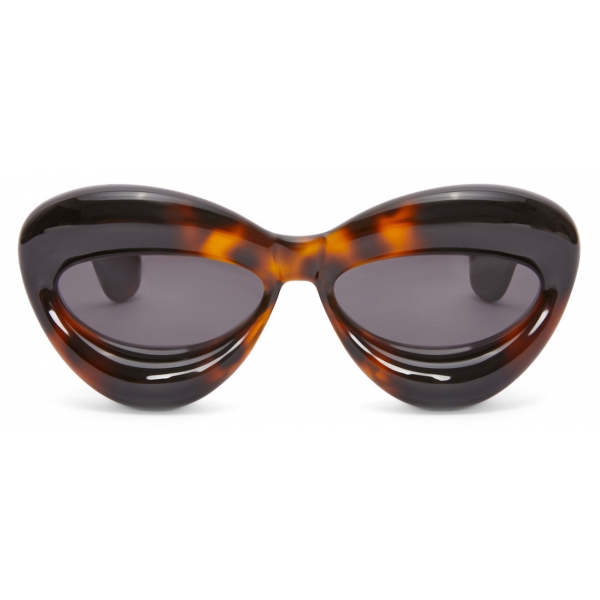 Loewe - Inflated Cateye Sunglasses in Nylon - Havana - Loewe Eyewear