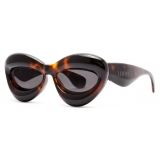 Loewe - Inflated Cateye Sunglasses in Nylon - Havana - Loewe Eyewear