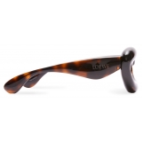 Loewe - Inflated Cateye Sunglasses in Nylon - Havana - Loewe Eyewear