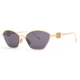 Loewe - Anagram Hexagonal Sunglasses - Smoke/Moka - Loewe Eyewear