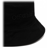 Off-White - Black Denim Bucket Hat - Exclusive Luxury Collection