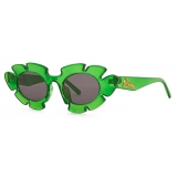 Loewe - Flower Sunglasses - Transparent Green - Loewe Eyewear