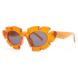 Loewe - Flower Sunglasses - Transparent Orange - Loewe Eyewear