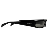 Gucci - Occhiale da Sole Rettangolare - Nero - Gucci Eyewear