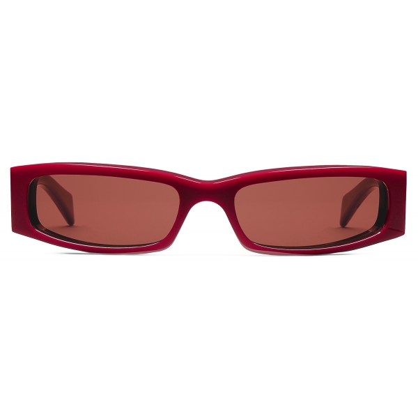 Gucci - Occhiale da Sole Rettangolare - Rosso Ancora - Gucci Eyewear