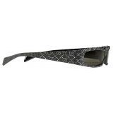 Gucci - Occhiale da Sole Rettangolare - Nero con Cristallo - Gucci Eyewear