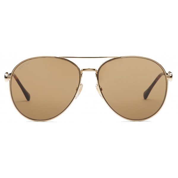 Gucci - Occhiale da Sole Aviatore - Tartaruga Scuro - Gucci Eyewear