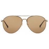 Gucci - Occhiale da Sole Aviatore - Tartaruga Scuro - Gucci Eyewear