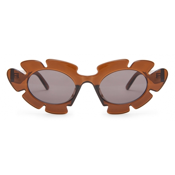 Loewe - Flower Sunglasses - Transparent Brown - Loewe Eyewear