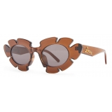 Loewe - Flower Sunglasses - Transparent Brown - Loewe Eyewear