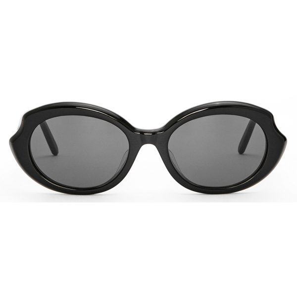 Loewe - Mini Oval Slim Sunglasses - Black - Loewe Eyewear