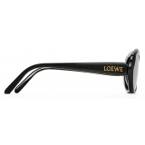 Loewe - Mini Oval Slim Sunglasses - Black - Loewe Eyewear