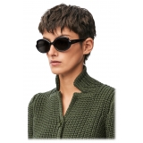 Loewe - Mini Oval Slim Sunglasses - Black - Loewe Eyewear