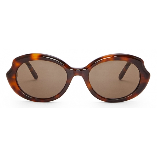 Loewe - Mini Oval Slim Sunglasses - Havana - Loewe Eyewear