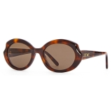 Loewe - Mini Oval Slim Sunglasses - Havana - Loewe Eyewear