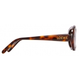 Loewe - Mini Oval Slim Sunglasses - Havana - Loewe Eyewear