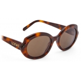 Loewe - Mini Oval Slim Sunglasses - Havana - Loewe Eyewear