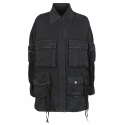 The Attico - Black Fern Short Coat - The Attico Exclusive Luxury Collection