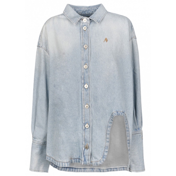 The Attico - Camicia in Denim Azzurro Chiaro - The Attico Exclusive Luxury Collection