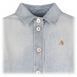 The Attico - Camicia in Denim Azzurro Chiaro - The Attico Exclusive Luxury Collection