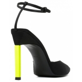 The Attico - Black and Fluo Yellow Perine Pump - The Attico Exclusive Luxury Collection