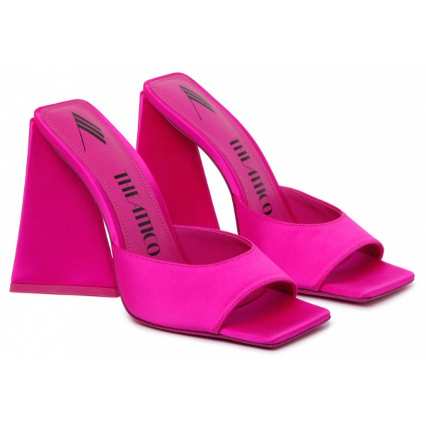 The Attico - Fuchsia Calf Leather Devon Mules - The Attico Exclusive Luxury Collection