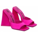 The Attico - Fuchsia Calf Leather Devon Mules - The Attico Exclusive Luxury Collection