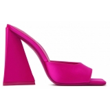 The Attico - Fuchsia Calf Leather Devon Mules - The Attico Exclusive Luxury Collection