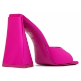 The Attico - Fuchsia Calf Leather Devon Mules - The Attico Exclusive Luxury Collection