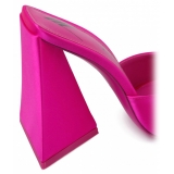 The Attico - Fuchsia Calf Leather Devon Mules - The Attico Exclusive Luxury Collection