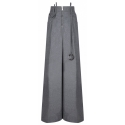 The Attico - Grey Wide Leg Trousers - The Attico Exclusive Luxury Collection