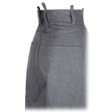 The Attico - Grey Wide Leg Trousers - The Attico Exclusive Luxury Collection