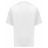 The Attico - White Extra Shoulder Pads T-Shirt - The Attico Exclusive Luxury Collection