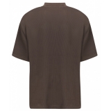 The Attico - Dark Brown Kilie T-Shirt - The Attico Exclusive Luxury Collection