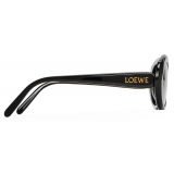 Loewe - Mini Oval Slim Sunglasses - Black - Loewe Eyewear