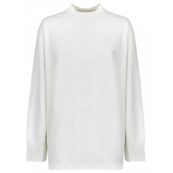 The Attico - White Oversized Long Sleeve T-Shirt - The Attico Exclusive Luxury Collection