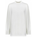 The Attico - White Oversized Long Sleeve T-Shirt - The Attico Exclusive Luxury Collection