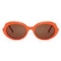 Loewe - Occhiali da Sole Mini Oval Slim - Arancione Brillante - Loewe Eyewear