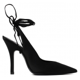 The Attico - Black Venus Slingback Mules - The Attico Exclusive Luxury Collection