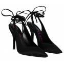 The Attico - Black Venus Slingback Mules - The Attico Exclusive Luxury Collection