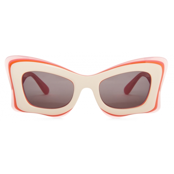 Loewe - Multilayer Butterfly Sunglasses - White/Pink - Loewe Eyewear